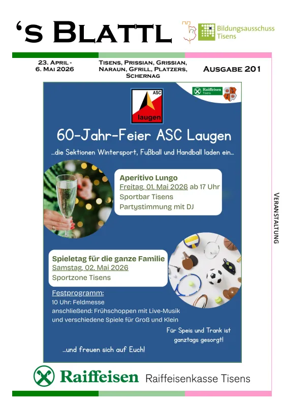 's Blattl 23.04. -  06.05.2026