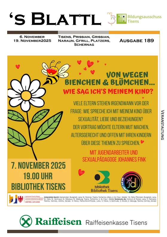 's Blattl 06.11. - 19.11.2025