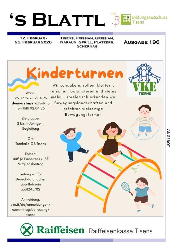 's Blattl 12.02.-25.02.2026