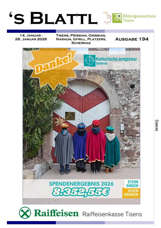 's Blattl 14.01. - 28.01.2026